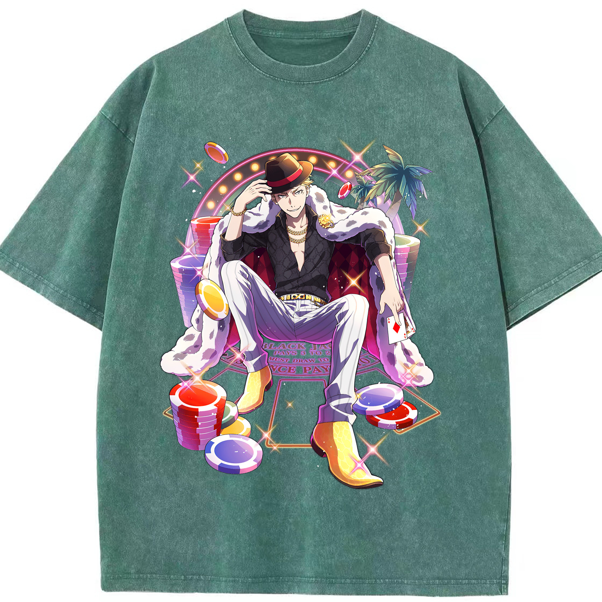 （画像用） 文豪ストレイドッグス Bungo Stray Dogs 綿100% ヴィンテージ風 半袖Tシャツ（フロントプリント）